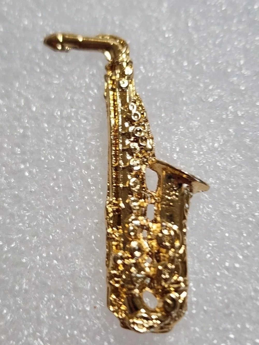 Gold Tone Music Pin Lot Saxophone Guitar Musical Notes Rhinestone